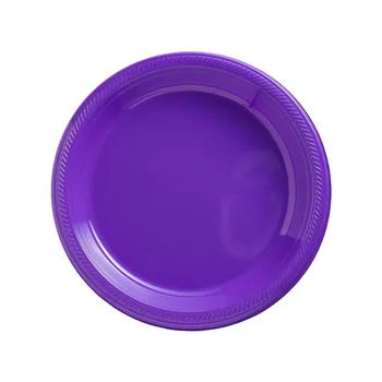 Purple Комплект За Партита, За Еднократна Употреба Пластмасова Чиния Чаша Кърпа, Прибори За Рожден Ден Украса Детски Душ Коледа Сватба Парти