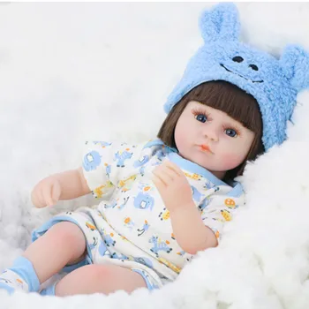 42 см Кукла Реборн Реалистична Новородено Имитация на Детски Емайлирани Кукли, Играчки За Момичета Съпътстват Кукла за Деца за Рожден Ден, Коледни Подаръци