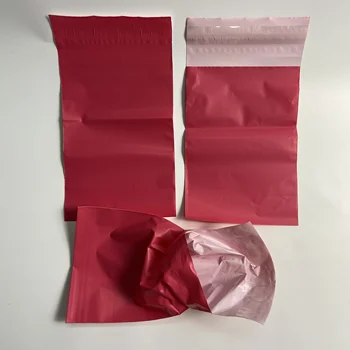 Големи Найлонови пощенски Розови Пакети за доставка на 50 броя, Водоустойчиви Опаковки, пакети, Самозаклеивающиеся Пликове за доставка, Пакети за Доставка Тъкан