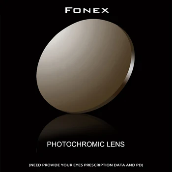 FONEX 1,56 1,61 1,67 Фотохромичните Рецепта Асферичните Точки от Смола CR-39 Лещи Слънчеви Очила за Късогледство Лещи