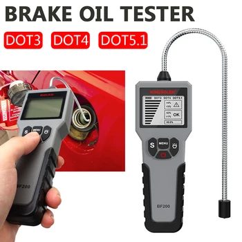 Led Дисплей за Авто Тестер за Спирачна течност Автомобилен Инструмент за измерване на Спирачното масло DOT3 DOT4 DOT5.1 Инструмент за проверка на качеството на маслото Детектор на съдържанието на вода BF200