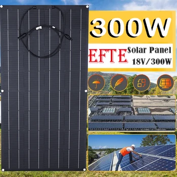 ETFE 300 W Гъвкави Слънчеви панели, Преносимо Зарядно за Слънчеви Батерии САМ Конектор за Зареждане на Смартфон използваната Горивна Система на Автомобила Къмпинг
