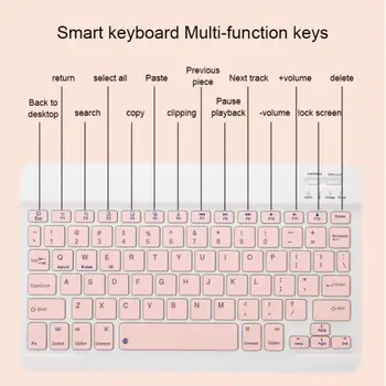 Безжична цветна клавиатура RYRA Tablet -съвместима клавиатура и мишка IPAD за iPad, Samsung, Huawei, Xiaomi