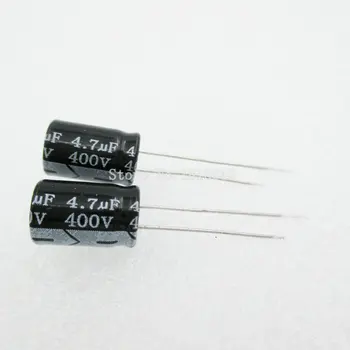 20 бр/ЛОТ Алуминиеви електролитни кондензатори 4,7 uf 400 В 8*12 Електролитни кондензатори 400 На 4,7 на icf