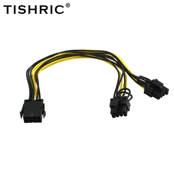 TISHRIC 5/10 БР. Захранващ кабел за майнера 8Pin до двойно 8pin PCI Express PCIE Графичен Адаптер графична карта захранващ Кабел Миньор Стойка Кабел