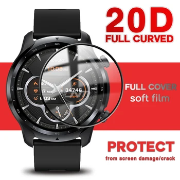 20D Защитно фолио за екрана Ticwatch Pro 3 / Tic Watch Pro 2020 2021 Смарт часовници с пълно покритие Мека Защитно фолио (Без стъкло)