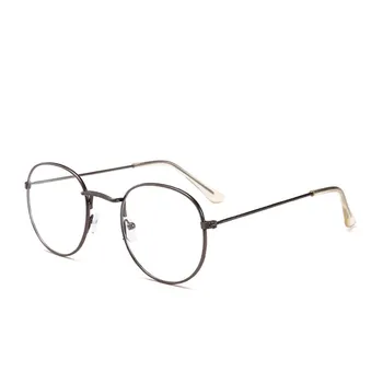 2021 Нова Мода Корея, Рамки За Очила Ретро Златна Рамки За Очила, Очила с Кръгли Компютърни Очила Унисекс, БЕЗ Градуса 3447
